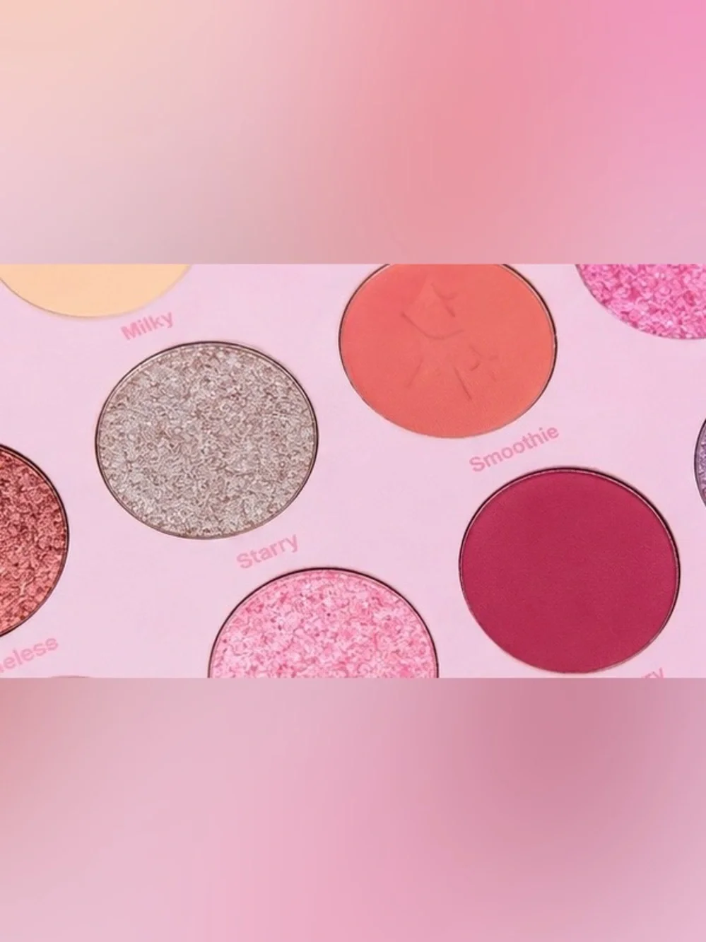 New CELESTIAL CRUSH Moonslice Beauty 16-Color Pink Eyeshadow Palette Unopened